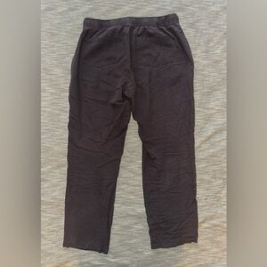 MAGASCHONI Men's Dark Gray Linen Chinos